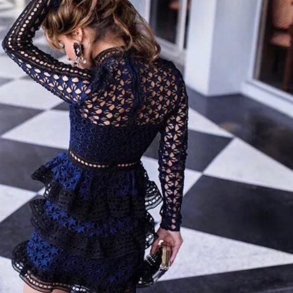 🍒EUC🍒 STAR LACE MINI DRESS - Picture 5 of 12